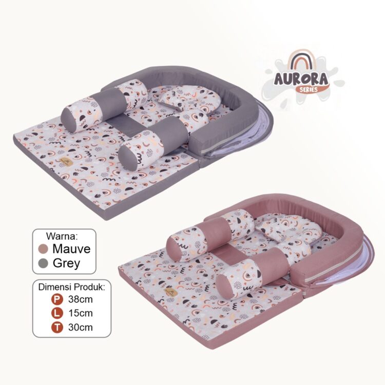 Mom's Baby Kasur Bayi Sofa + Kelambu Aurora Series