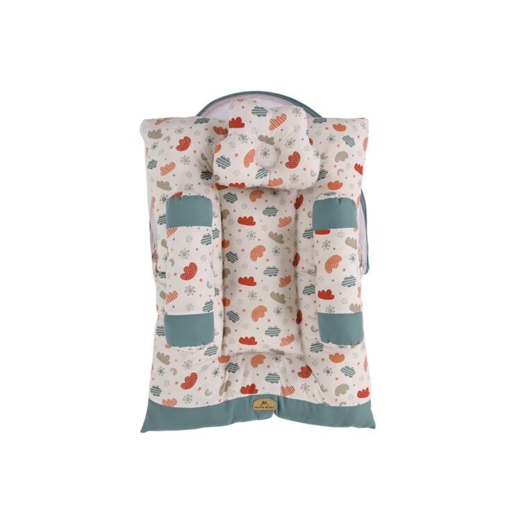 Mom's Baby Kasur Bayi Dakron Dan Kelambu Cloudy Series - Gambar 3